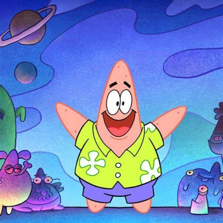 SpongeBob SquarePants and Patrick Star are in costumes. 